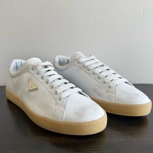 PRADA leather sneakers white SIZE UK7/US8/ EU41